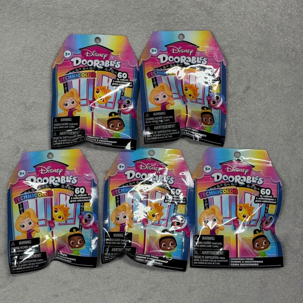 Lot Of 5 New & Sealed Doorables Series 11 Technicolor Blind Bags - Picture 1 of 4